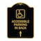 Signmission W/ NY Approved Isa Accessible Parking on Up Arrow W/ Graphic Alum Sign, 18" x 24", BG-1824-22697 A-DES-BG-1824-22697 - alternate 1